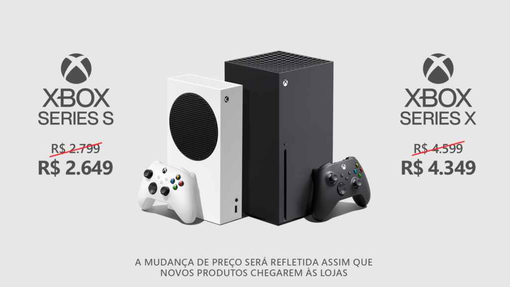 Xbox Series e acessórios sofrem redução de preços em até R$ 250
